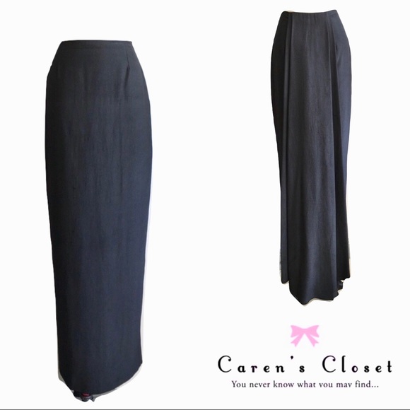 David Meister Dresses & Skirts - David Meister Long Charcoal Black Cocktail Skirt.